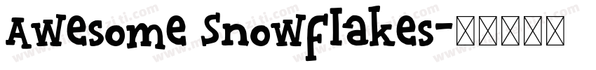 Awesome Snowflakes字体转换
